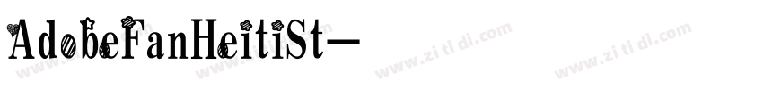 AdobeFanHeitiSt字体转换