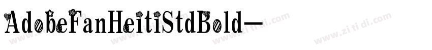 AdobeFanHeitiStdBold字体转换