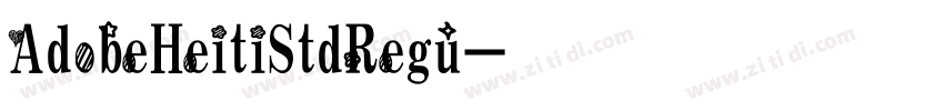 AdobeHeitiStdRegu字体转换