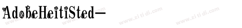 AdobeHeitiSted字体转换