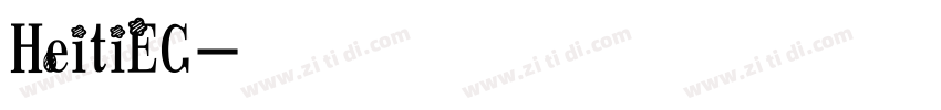 HeitiEG字体转换