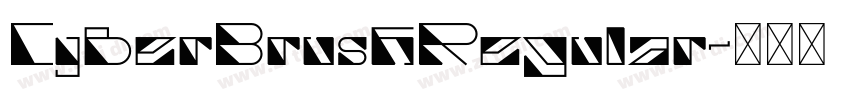 CyberBrushRegular字体转换