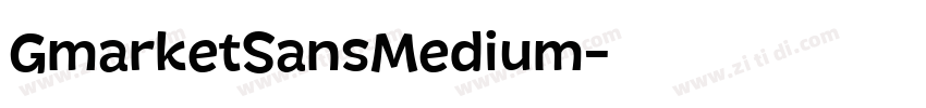 GmarketSansMedium字体转换