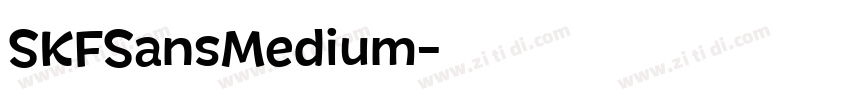 SKFSansMedium字体转换