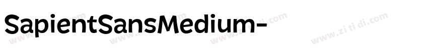 SapientSansMedium字体转换