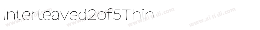 Interleaved2of5Thin字体转换
