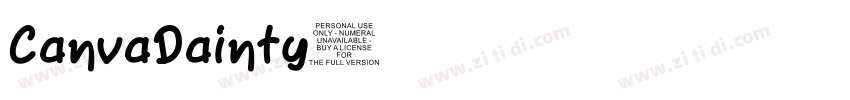 CanvaDainty字体转换