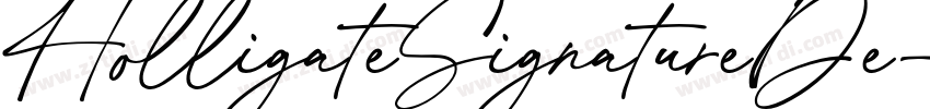 HolligateSignatureDe字体转换