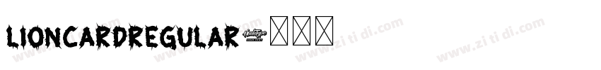 LionCardRegular字体转换