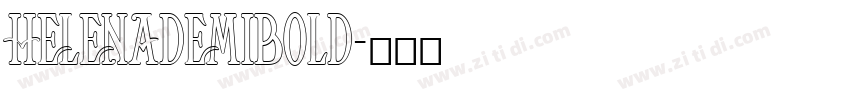 HelenaDemiBold字体转换