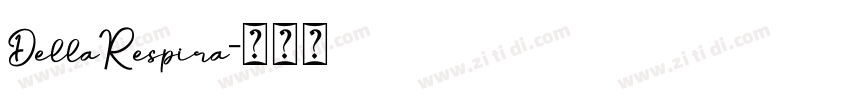 DellaRespira字体转换