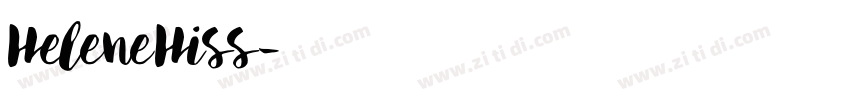 HeleneHiss字体转换