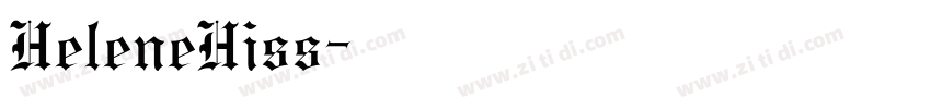 HeleneHiss字体转换