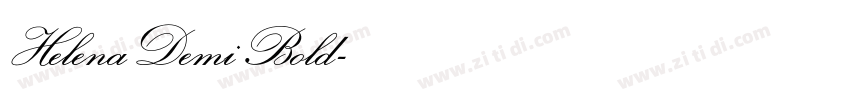HelenaDemiBold字体转换