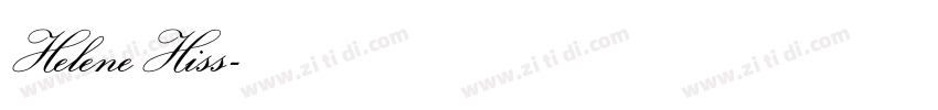 HeleneHiss字体转换