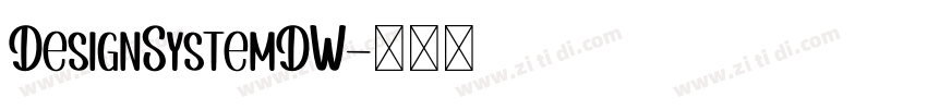 DesignSystemDW字体转换
