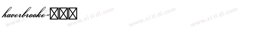 haverbrooke字体转换