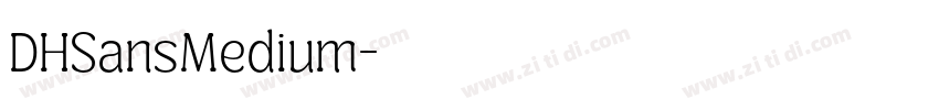 DHSansMedium字体转换