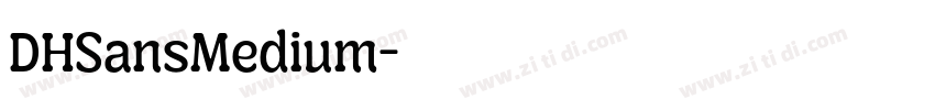 DHSansMedium字体转换