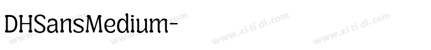 DHSansMedium字体转换