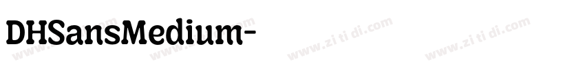 DHSansMedium字体转换