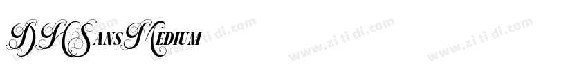 DHSansMedium字体转换