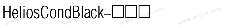 HeliosCondBlack字体转换