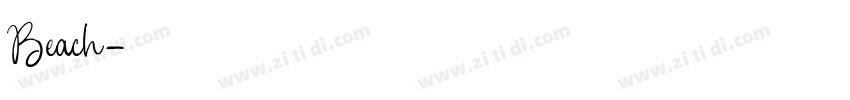 Beach字体转换