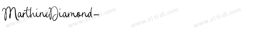 MarthineDiamond字体转换