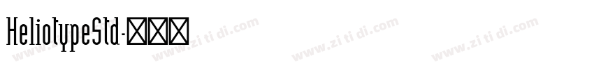 HeliotypeStd字体转换