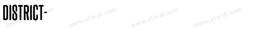 District字体转换