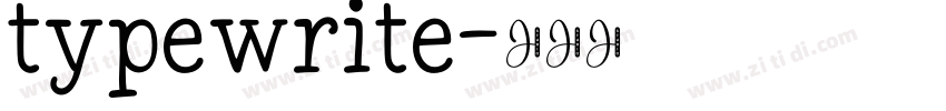 typewrite字体转换