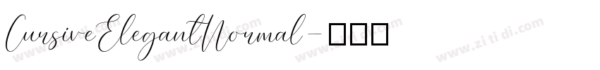 CursiveElegantNormal字体转换