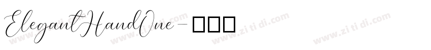 ElegantHandOne字体转换 ElegantHandOne字体转换