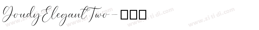 GoudyElegantTwo字体转换