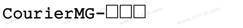 CourierMG字体转换