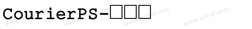 CourierPS字体转换