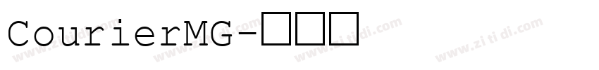 CourierMG字体转换