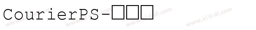 CourierPS字体转换