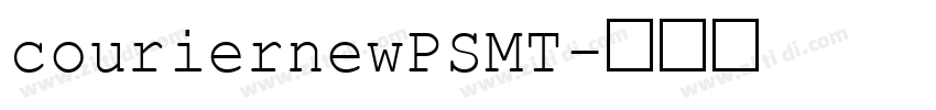 couriernewPSMT字体转换