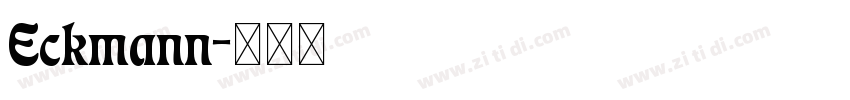 Eckmann字体转换