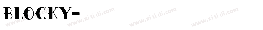 blocky字体转换