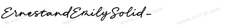 ErnestandEmilySolid字体转换