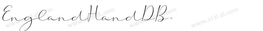 EnglandHandDB字体转换