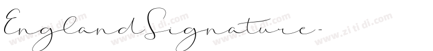 EnglandSignature字体转换