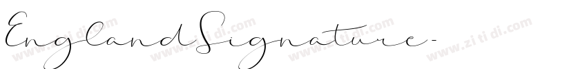EnglandSignature字体转换