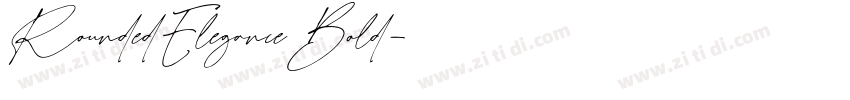 RoundedEleganceBold字体转换