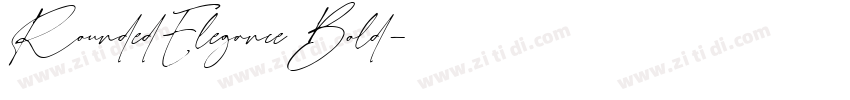 RoundedEleganceBold字体转换
