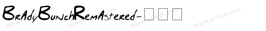 BradyBunchRemastered字体转换