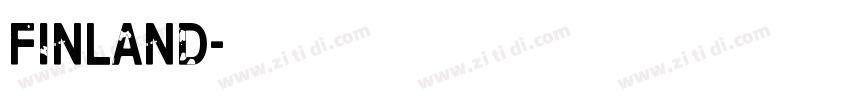 Finland字体转换